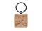 Too Many Dogs in a Box Engraved Wood Square Keychain Tag Charm
